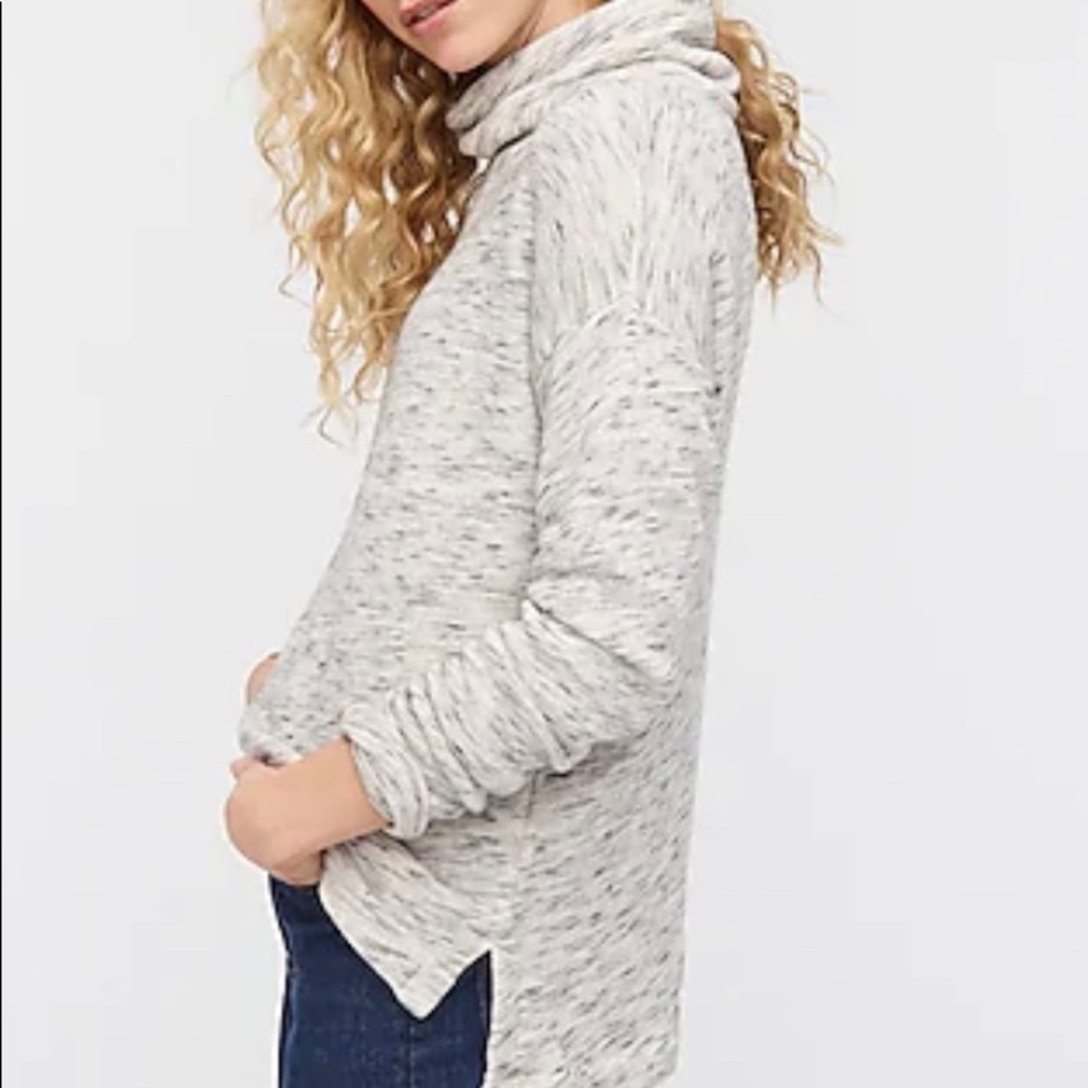 Jcrew Vintage cotton terry turtleneck in speckle